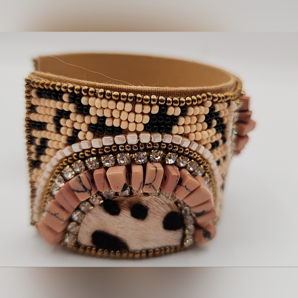 Beaded Cuff Bracelet NWOT - Picture 4 of 6